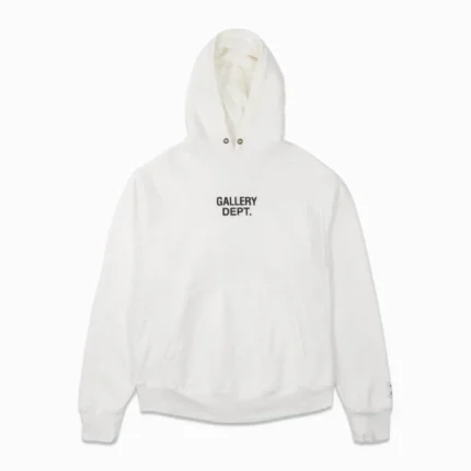 Lanvin Gallery Dept Logo White Hoodie