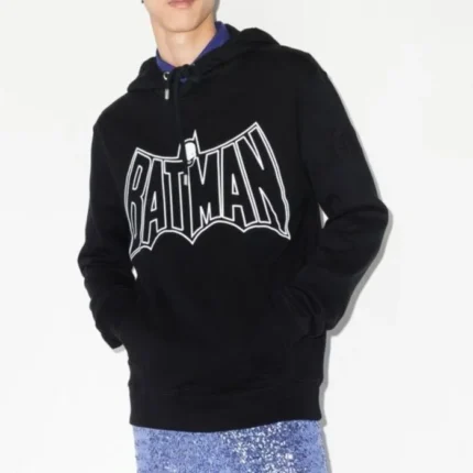 Lanvin Batman Black Logo Hoodie