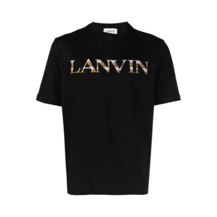 Lanvin-Contrast-Logo-Crew-Neck-T-shirt