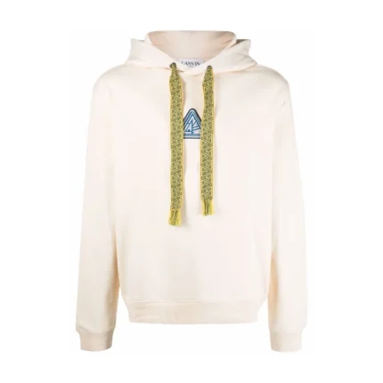 Lanvin Hoodie Fringed Drawstring Logo