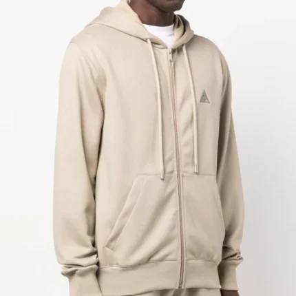 Lanvin Embroidery Zip-Up Hoodie