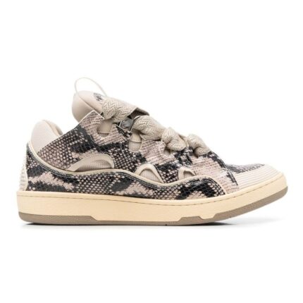 Lanvin-Python-Print-Curb-Low-Top