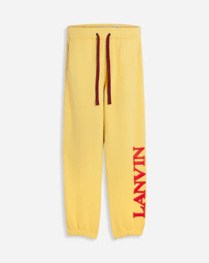 Lanvin x future unisex logo jogging Yellow pants