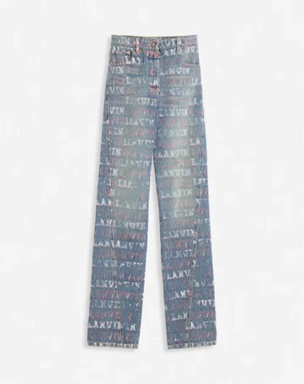 Lanvin x future straight fit printed pants women